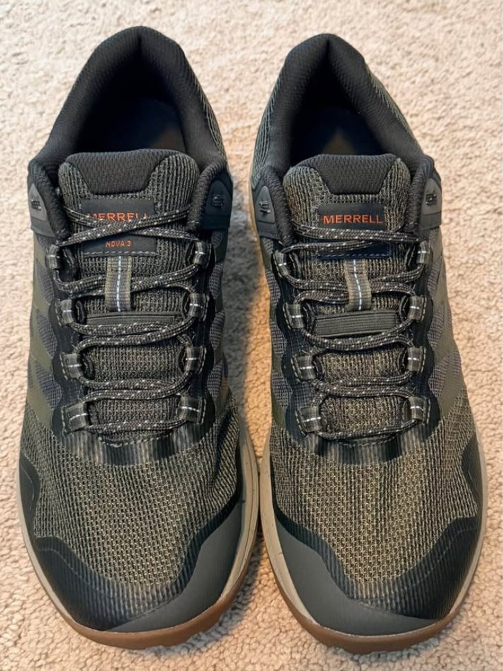 Merrell Nova 3 Hiking Shoes for Men - Olive - 9.5W New in the box - Picture 2 of 7